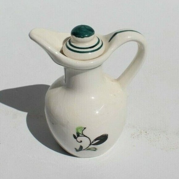 Vintage Japan Ceramic Oil & Vinegar Dispenser Bottle Cruet Chicken Rooster Motif - Picture 5 of 7
